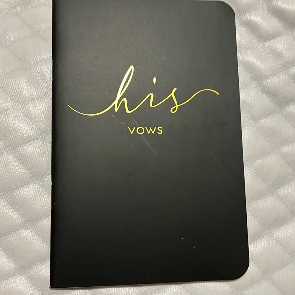 His and her vow books